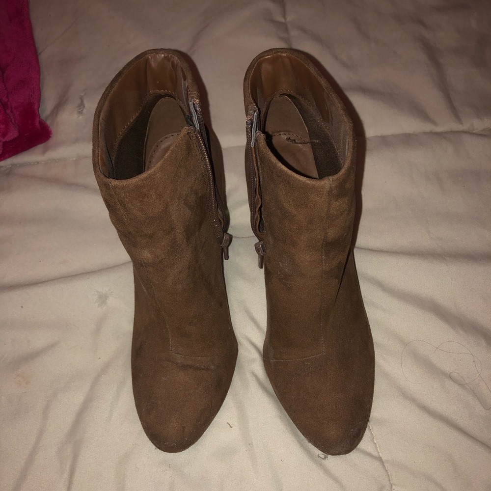 Brown booties